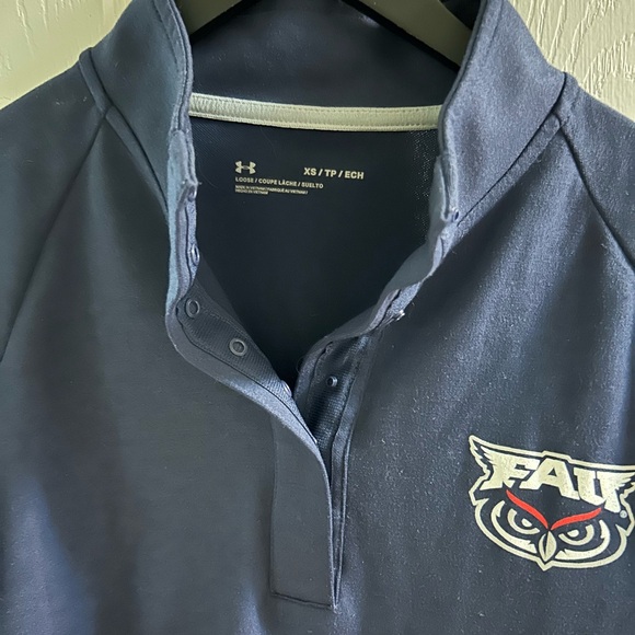 Florida Atlantic University 3/4 zip Under Armor - Picture 2 of 3